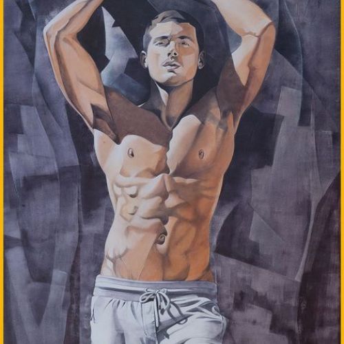 Comme un roc – Dimension : 150x100 cm. – Prix : 3500€