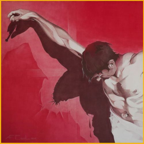 Pardonnez leurs – Dimension : 120x120 cm. – Prix : 3500€