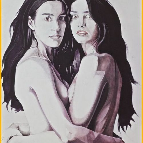 Une femme avec une femme II – Dimension : 130x89 cm. – Prix : 2900€