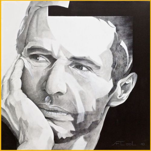 L’Acteur – Dimension : 100x100 cm. – Prix : 2200€