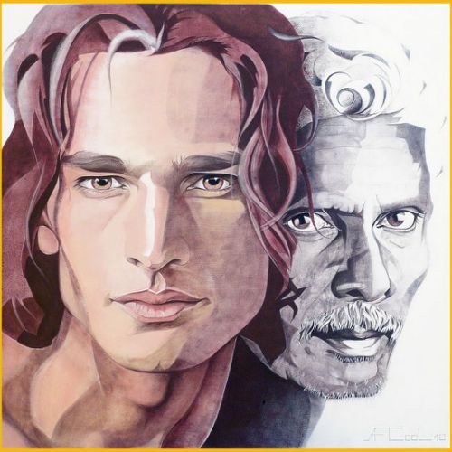 La beauté du diable II – Dimension : 100x100 cm. – Prix : 2500€