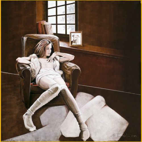 Le fauteuil club – Dimension : 100x100 cm. – Prix : 2500€