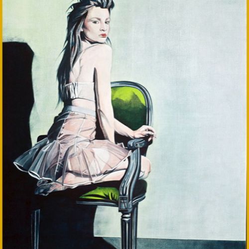 Le cabriolet vert – Dimension : 116x89 cm. – Prix : 3000€