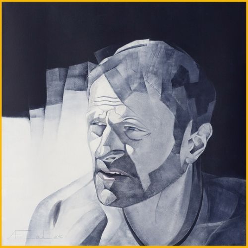 Stéphane - Dimension du tableau : 100 x 100 cm
