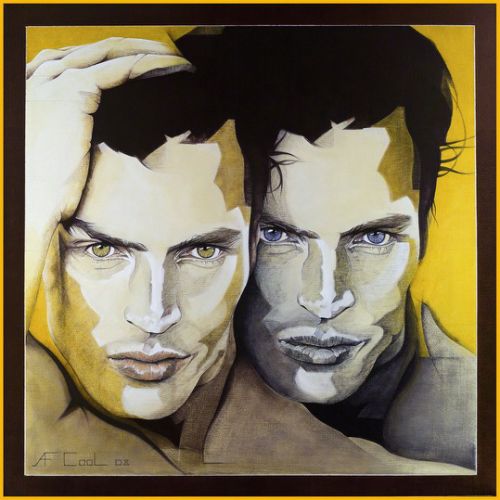 La beauté du diable – Dimension : 100x100 cm. – Plus dispo