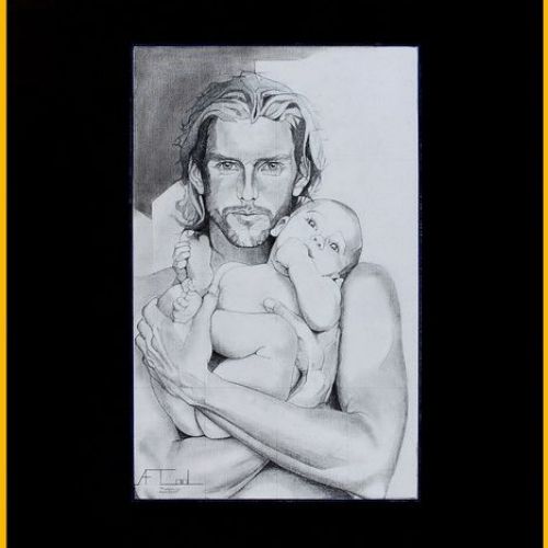 Modern paternity – Dimension : 100x65 cm. – Prix : 1100€
