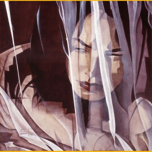 Dans l’intimité – Dimension : 100x100 cm. – Prix : 2500€