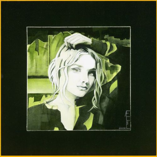 Vert jade – Dimension : 60x60 cm. – Plus dispo