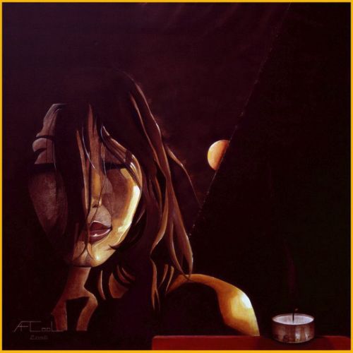 Dans un clair obscure – Dimension : 90x90 cm. – Prix : 2000€