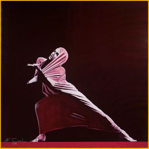 Délivrance dans un mouvement – Dimension : 100x100 cm. – Prix : 2500€