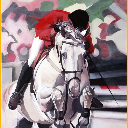 L’Obstacle – Dimension : 116x81 cm. – Prix : 2700€