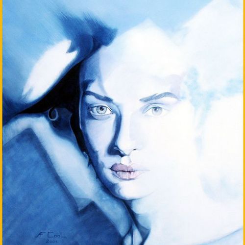 La vierge des glaces – Dimension : 100x81 cm. – Plus dispo