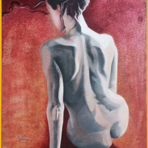 Dos nu – Dimension : 100x81 cm. – Prix : 2500€