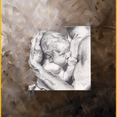 Tendresse – Dimension : 92x73 cm. – Prix : 2500€
