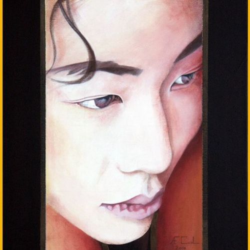 Jeune Mandarin – Dimension : 73x37 cm. – Plus Disponible