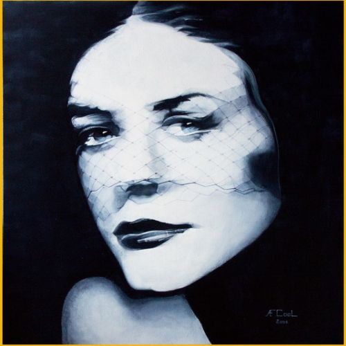 La voilette – Dimension : 80x80 cm. – Plus disponible